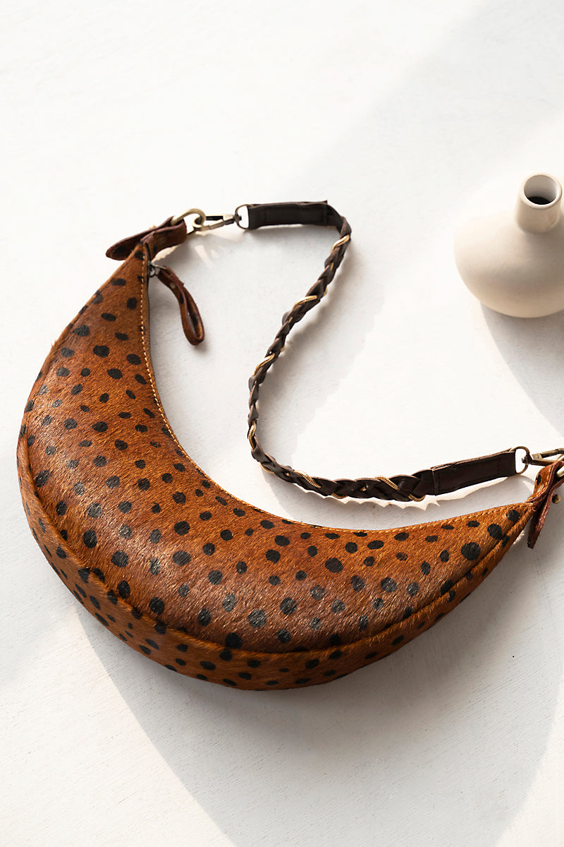 Luna - Moon Crescent Shaped Hand & Shoulder Bag