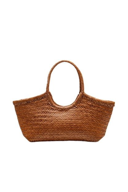 The Artisan Weave Tan - Woven Leather Bag in Tan