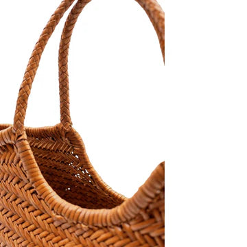 The Artisan Weave Tan - Woven Leather Bag in Tan