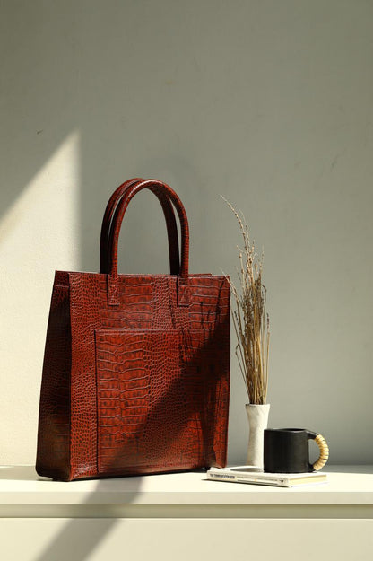 Box Tote - Premium Leather Tote Bag