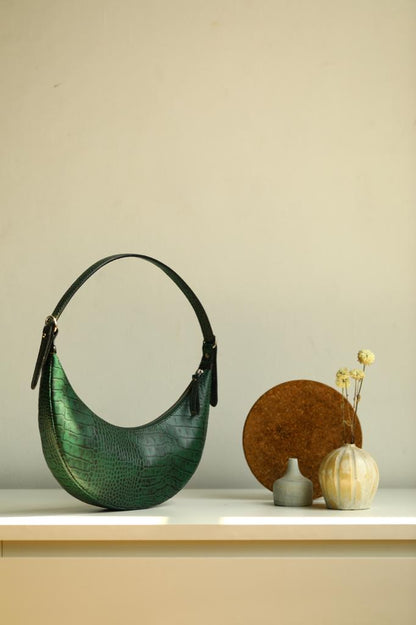 Luna - Moon Crescent Shaped Hand & Shoulder Bag